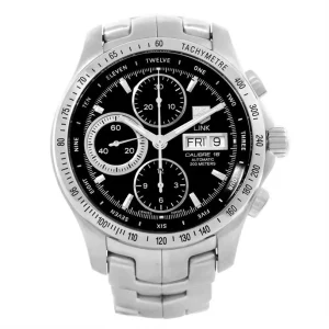 TAG Heuer Link Steel Black Dial Automatic Mens Replica Watches CJF211A.BA0594