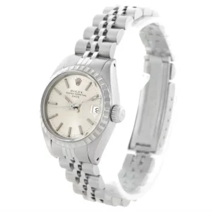 Rolex Date Ladies Stainless Silver Silver Dial Replica 6924