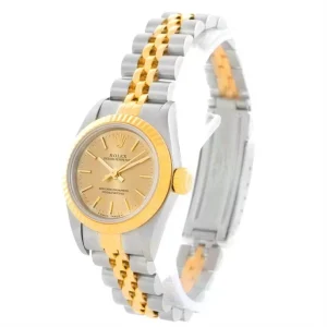 Replica Rolex NonDate Ladies Steel 18k Yellow Gold 67193