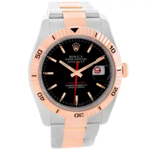 Fake Rolex Datejust Turnograph Steel 18k Rose Gold Watch 116261