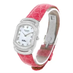 Replica Rolex Cellini Cellissima 18K White Gold 222 Diamond Ladies 6693