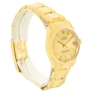 Rolex Date Midsize 14k Yellow Gold Vintage Unisex Replica 6627
