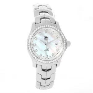 TAG Heuer Link Mother of Pearl Diamond Ladies Replica Watches WJF1319.BA0572