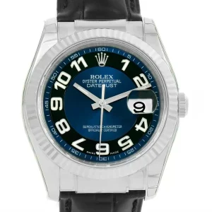 Rolex Datejust 18K White Gold Blue Dial Replica 116139