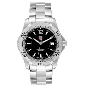 Tag Heuer Aquaracer 39mm Black Dial Quartz Steel Mens Replica Watches WAF1110
