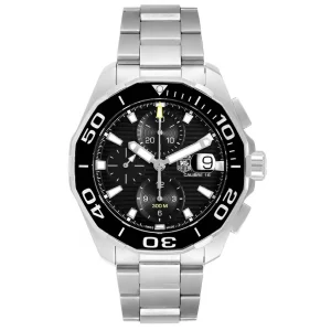 Replica Tag Heuer Aquaracer Black Dial Chronograph Steel Mens Watches CAY211A