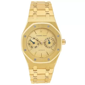 Replica Audemars Piguet Royal Oak Yellow Gold Day Date Mens Clone 25572BA
