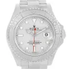Replica Rolex Yachtmaster 40 Steel Platinum Dial Bezel 116622