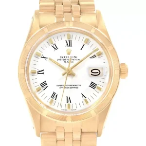 Rolex Date 14k Yellow Gold Vintage Replica 15017