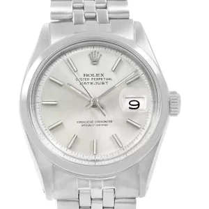 Rolex Date Silver Dial Jubilee Bracelet Vintage Steel Replica 1600