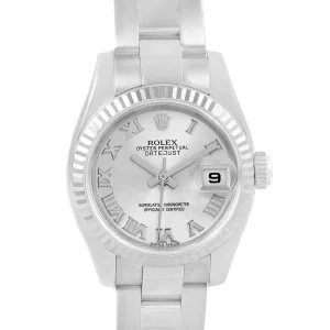 Rolex Datejust 26 Steel 18K White Gold Ladies Replica 179174