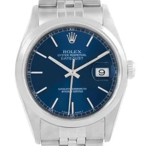 Rolex Datejust 36 Blue Dial Jubilee Bracelet Steel Replica 16200