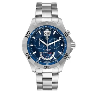 Replica Tag Heuer Aquaracer Blue Dial Chronograph Mens Watches CAF101C