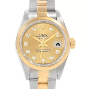 Rolex Datejust 26 Ladies Steel Yellow Gold Diamond Ladies Replica 79163