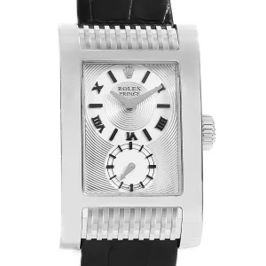 Replica Rolex Cellini Prince 18K White Gold Silver Dial 5441