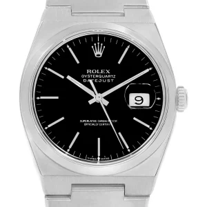 Replica Rolex Oysterquartz Datejust Black Dial Steel 17000