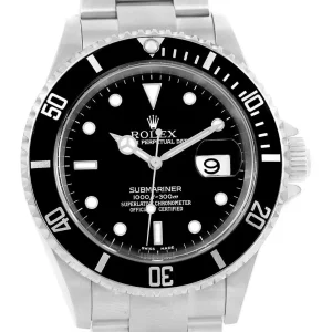 Replica Rolex Submariner 40 Black Dial Automatic Steel 16610