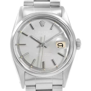 Rolex Date Grey Dial Oyster Bracelet Vintage Steel Replica 1601