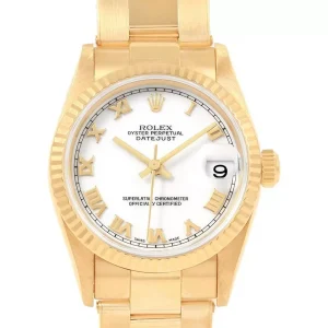 Replica Rolex President Datejust Midsize 31 Yellow Gold Ladies 78278