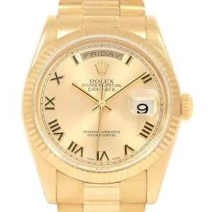Replica Rolex President Day Date 18K Yellow Gold 118238