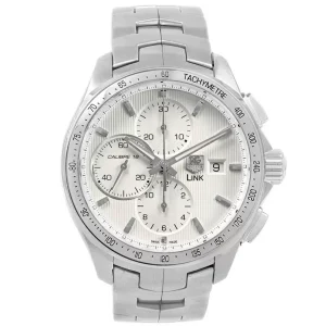 TAG Heuer Link Steel Silver Dial Chronograph Mens Replica Watches CAT2011