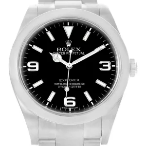 Fake Rolex Explorer I 39 Arabic Numerals Steel Watch 214270