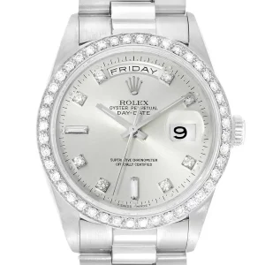 Replica Rolex President Day-Date Platinum Diamond 18346