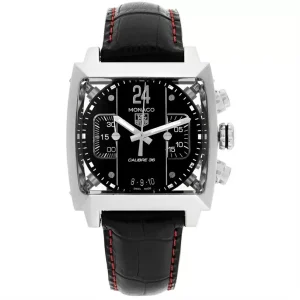 Tag Heuer Monaco 24 Black Dial Chronograph Mens Replica Watches CAL5113