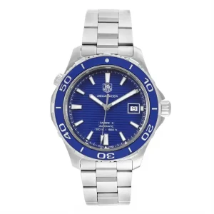 Tag Heuer Aquaracer Calibre 5 500M Blue Dial Steel Mens Replica Watches WAK2111