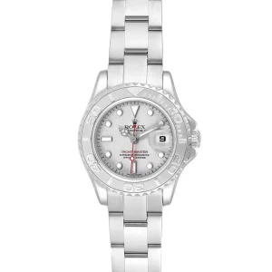 Replica Rolex Yachtmaster 29 Platinum Dial Bezel Ladies 169622