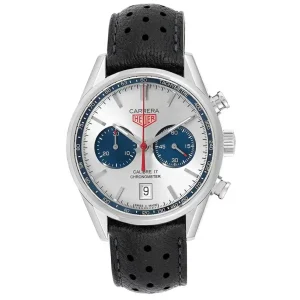 Tag Heuer Carrera Silver Dial Chronograph Mens Replica Watches CV5111