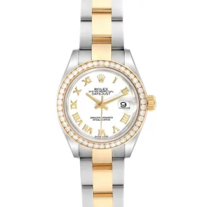 Rolex Datejust 28 Steel Rolesor Yellow Gold Diamond Ladies Replica 279383
