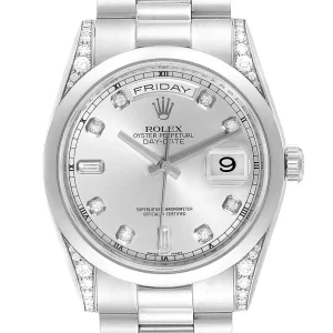 Replica Rolex President Day-Date Platinum Diamond 118296