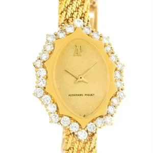 Replica Audemars Piguet Vintage 18k Yellow Gold 1.67 Ct Diamond Cocktail Clone