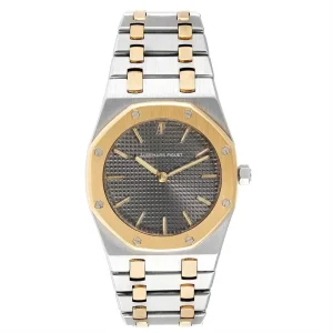Replica Audemars Piguet Royal Oak 33mm Grey Dial Steel Yellow Gold Mens Clone