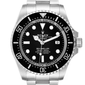 Replica Rolex Seadweller Deepsea 44 Black Dial Steel 126660