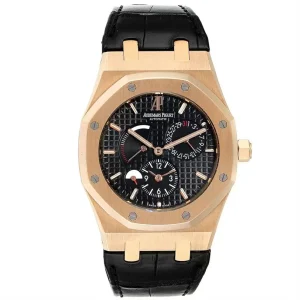 Replica Audemars Piguet Royal Oak Dual Time Power Reserve Rose Gold Clone 26120OR