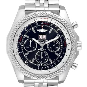 Fake Breitling Bentley 6.75 Speed Black Dial Chronograph Mens Replica Watch A44364
