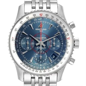 Breitling Navitimer Montbrillant 01 Blue Dial Limited Edition Replica Watches AB0130