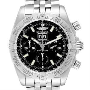 Fake Breitling Chronomat Blackbird Chronograph Steel Mens Replica Watch A44359