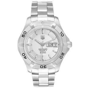Tag Heuer Aquaracer 41mm Silver Dial Steel Mens Replica Watches WAF2011