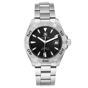Tag Heuer Aquaracer Black Dial Steel Mens Replica Watches WAY2110