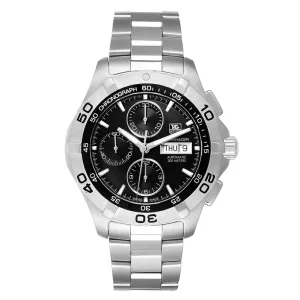Tag Heuer Aquaracer Black Dial Chronograph Mens Replica Watches CAF2010