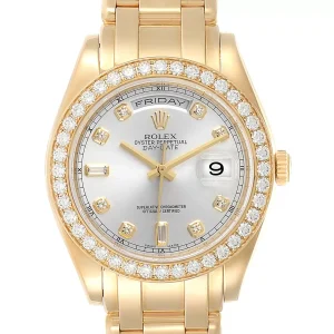 Fake Rolex Day-Date Masterpiece Special Edition Yellow Gold Diamond Watch 18948