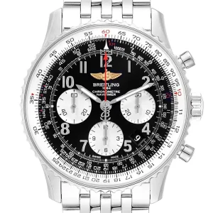 Breitling Navitimer 01 Black Dial Steel Mens Replica Watches AB0120