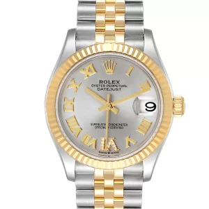 Rolex Datejust Midsize Steel Yellow Gold Diamond Ladies Replica 278273