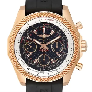 Fake Breitling Bentley B06 Rose Gold Black Dial Mens Replica Watch RB0612