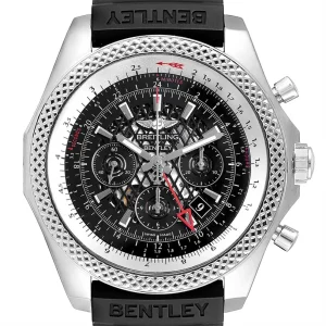 Fake Breitling Bentley GMT Chronograph Black Dial Replica Watch AB0431