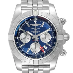 Fake Breitling Chronomat Evolution 44 GMT Steel Mens Replica Watch AB0420