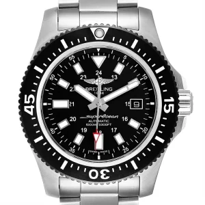 Fake Breitling Aeromarine Superocean 44 Black Dial Replica Watch Y1739310